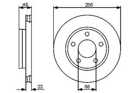 Тормозной диск BOSCH 0986479463