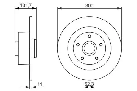 Диск тормозной BOSCH 0986479573