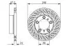 Тормозной диск BOSCH 0986479675 (фото 1)