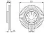 Тормозной диск BOSCH 0986479690 (фото 1)