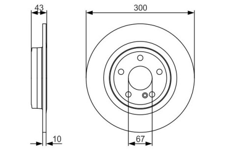 Диск тормозной BOSCH 0986479A38