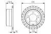 Диск тормозной TOYOTA Land Cruiser J6/J7/J10 &#039;R&#039;98-07 BOSCH 0986479A61 (фото 1)