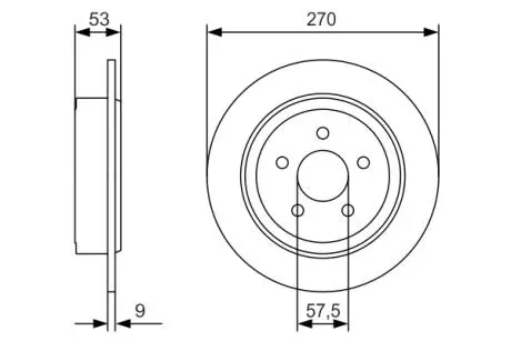Тормозной диск BOSCH 0986479A79