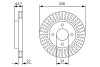 Тормозной диск NISSAN P. MICRA/NOTE 1,4-1,6 03- BOSCH 0986479A87 (фото 1)