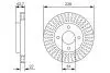 Тормозной диск NISSAN P. MICRA/NOTE 1,4-1,6 03- BOSCH 0986479A87 (фото 1)