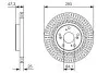 Тормозной диск BOSCH 0986479B02 (фото 9)
