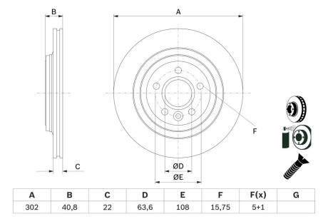 Гальмівні диски S60 II (134), 04.10- BOSCH 0986479E85