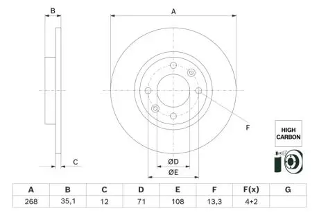 Автозапчасть BOSCH 0986479H54