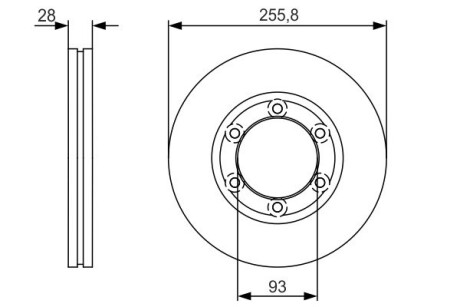 Диск тормозной BOSCH 0986479R37