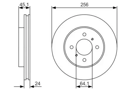 Диск тормозной BOSCH 0986479R51