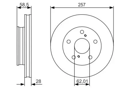 Тормозной диск BOSCH 0986479R53