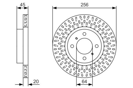 Тормозной диск BOSCH 0986479T39 (фото 1)