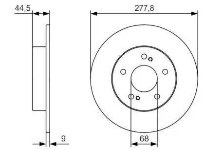 Тормозной диск BOSCH 0986479T86