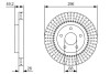 Диск гальмівний NISSAN Altima \'\'F \'\'2,5-3,5 \'\'06>> BOSCH 0986479T99 (фото 1)