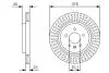 Тормозной диск BOSCH 0986479U65 (фото 1)