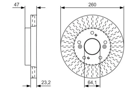 Тормозной диск BOSCH 0986479U92