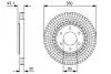 Диск тормозной BOSCH 0 986 479 V51 (фото 1)