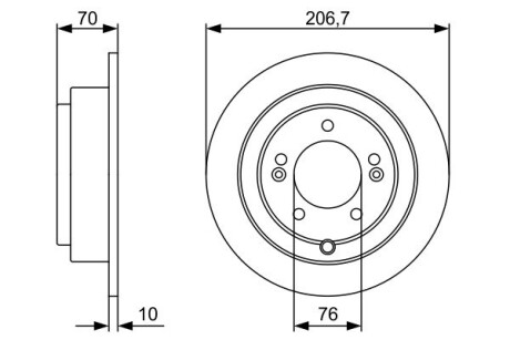 Тормозной диск BOSCH 0986479V53