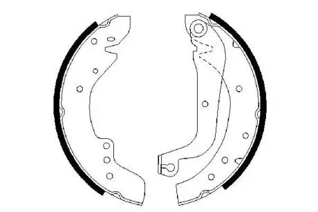 Колодки гальмівні барабанні BOSCH 0 986 487 547