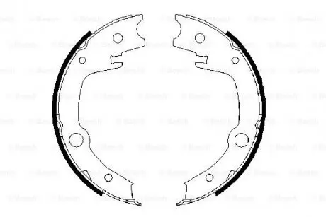 Колодки тормозные барабанные BOSCH 0 986 487 679