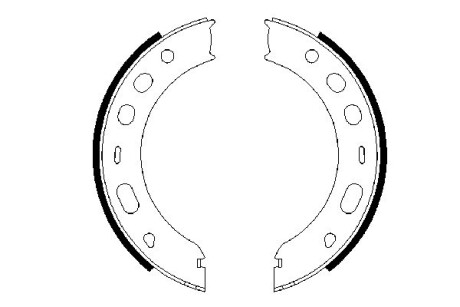 Тормозные колодки ручного тормоза BOSCH 0986487706