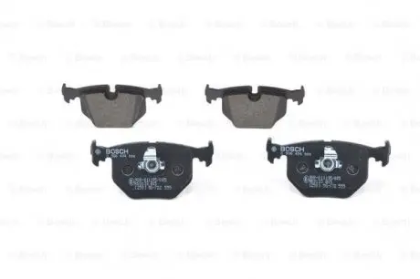 Колодки гальмівні (задні) BMW 3 (E46)/5 (E39)/7 (E38)/X3 (E83)/X5 (E53) 94- BOSCH 0 986 494 006