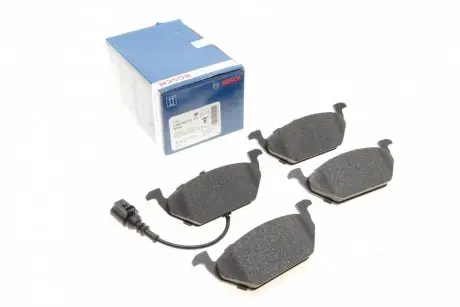 Комплект тормозных колодок (передних) Audi A3/Skoda Octavia 96-13/Fabia 99-/VW Caddy/Golf 96-15 (+датчик) BOSCH 0 986 494 019