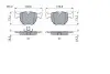 Тормозные колодки (передние) BMW 5 (E39)/7 (E38)/X5 (E53) 94-07 BOSCH 0 986 494 028 (фото 5)