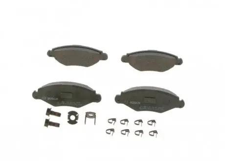 Тормозные колодки (передние) Peugeot 206 98-/Peugeot 206+ 09-13/Peugeot 306 93-01 BOSCH 0 986 494 039