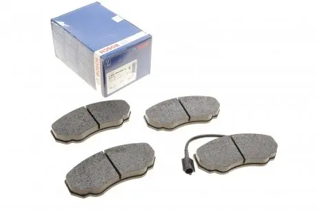 Колодки гальмівні (передні) Citroen Jumper/Fiat Ducato/Peugeot Boxer 02- R15 BOSCH 0 986 494 048