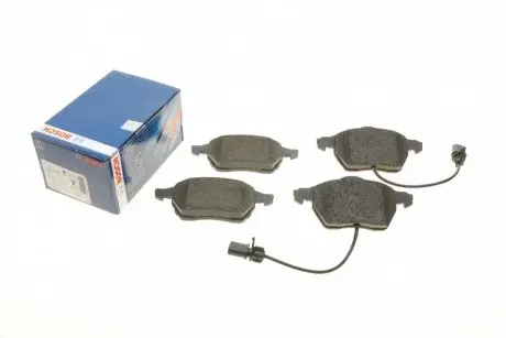 Колодки тормозные (передние) Audi A4/A6/Skoda Superb/VW Passat 1.9TDI/2.5TDI 96-(с датчиками)(ATE) BOSCH 0 986 494 050