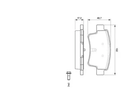 Гальмівні колодки BOSCH 0986494072 (фото 1)
