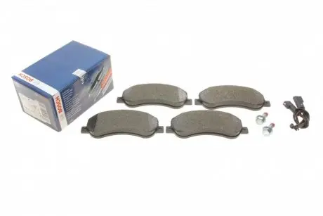 Колодки тормозные (передние) Ford Transit 2.2-2.4TDCi 06-14 (с датчиками) BOSCH 0 986 494 170