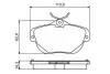 Тормозные колодки, дисковый тормоз.) BOSCH 0986494243 (фото 1)