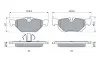 Тормозные колодки (задние) BMW 1 (E81-82/E87-88)/3 (E90-93) 04-13/X1 (E84) 09-15 BOSCH 0 986 494 272 (фото 5)