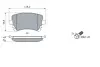 Тормозные колодки (задние) VW T6 15- BOSCH 0 986 494 303 (фото 5)