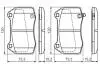 Комплект гальмівних колодок, дискове гальмо BOSCH 0986494310 (фото 5)
