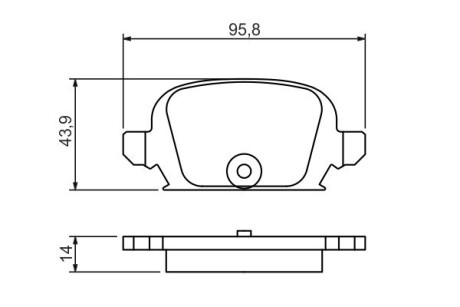 Тормозные колодки, дисковый тормоз.) BOSCH 0986494340