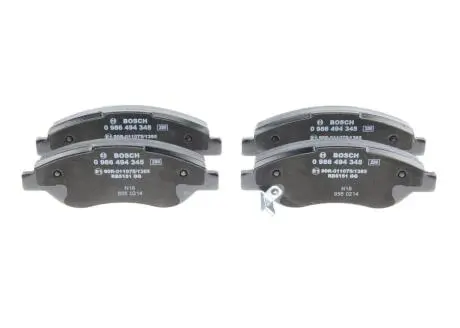 Тормозные колодки дисковые BOSCH 0986494345