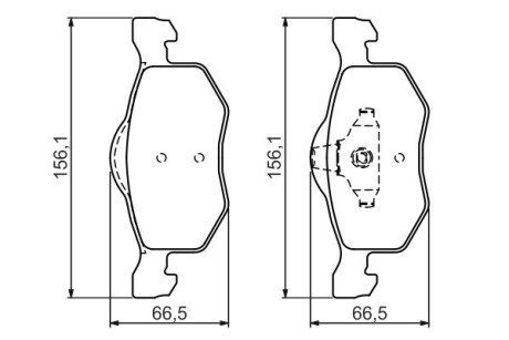 Колодки тормозные дисковые BOSCH 0 986 494 361