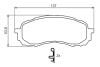 Тормозные колодки дисковые SUBARU Impreza 1,5-1,6 00-07 BOSCH 0986494373 (фото 4)