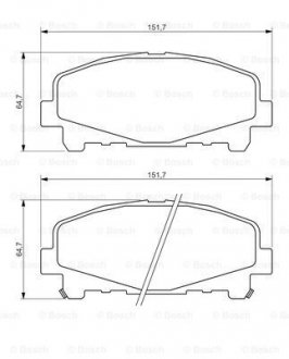 Тормозные колодки дисковые BOSCH 0986494382