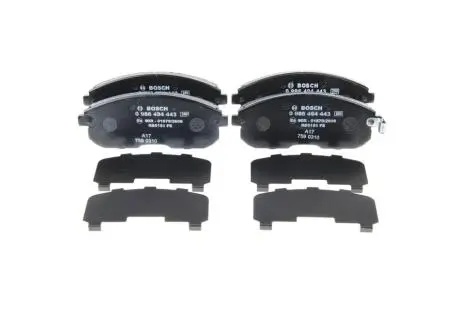 Тормозные колодки, дисковые. BOSCH 0986494443 (фото 1)