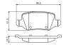 Тормозные колодки (задние) MB A-class (W168/W169) 97-12/B-class (W245) 05-11/Vaneo (W414) 02-05 BOSCH 0 986 494 569 (фото 5)