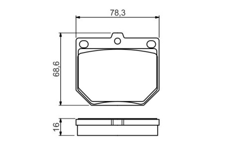 Дисковые тормозные колодки BOSCH 0986494579