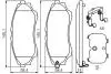 Тормозные колодки, дисковые. BOSCH 0986494587 (фото 6)