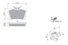 Тормозные колодки (задние) VW Caddy III 04-/Peugeot 308 07-/Citroen C4 04- (Lucas) (87.2x53.2x16.3) BOSCH 0 986 494 596 (фото 7)