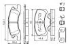 Гальмівні колодки, дискові BOSCH 0986494610 (фото 7)