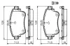 Колодки гальмівні (передні) MB A-class (W176)/B-class (W246) 11-18 BOSCH 0 986 494 663 (фото 2)