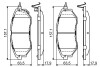 Колодки гальмівні (передні) Subaru Forester 08-/Legacy IV/V 03-14/Outback 03-/Impreza 12- BOSCH 0 986 494 679 (фото 7)